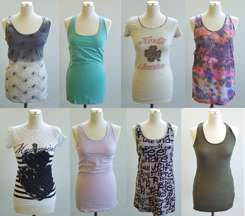 ICHI női nyári póló, top és blúz mix 1 250 Ft (kb 3,9 Euro) / darab áron kaphatók!
